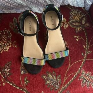 Torrid rainbow heels